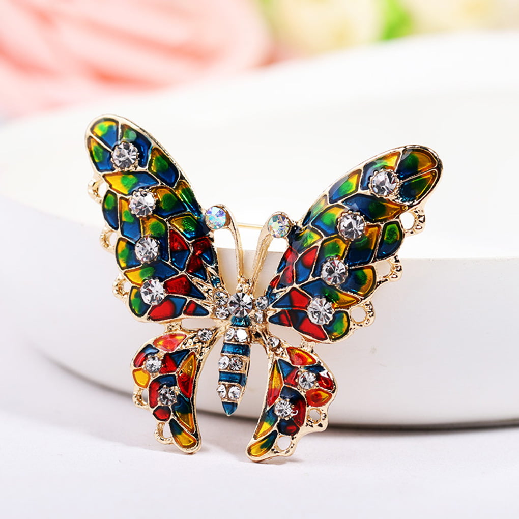 Cartoon Butterfly Shaped Alloy Brooch New Fashion Lapel Pin For Friends Jewelry